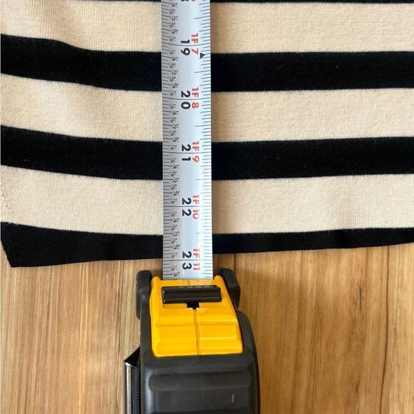 Rag and Bone Sweater Cecilee Merino Wool Striped Black White Size Small Top - Picture 6 of 10